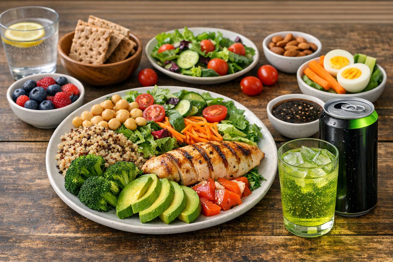 Bebidas energéticas en una dieta equilibrada: cuándo es el mejor momento para consumirlas