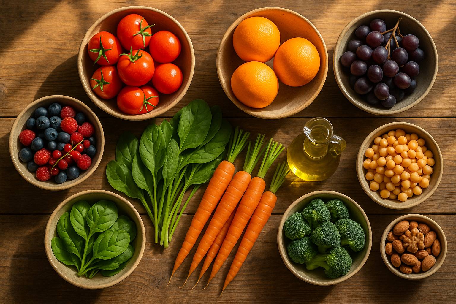 Cómo aplicar una dieta antioxidante con alimentos fáciles de encontrar