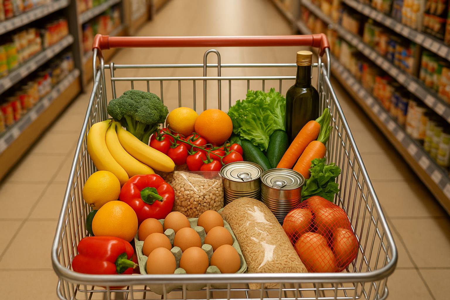 Cómo planificar un carrito de compra saludable con presupuesto limitado