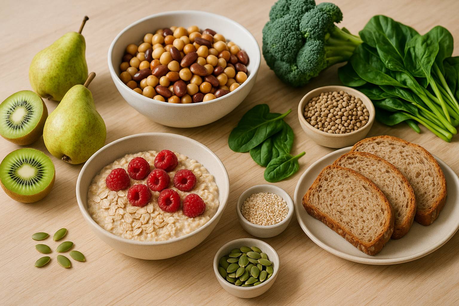 Dieta rica en fibra para combatir el estreñimiento sin suplementos