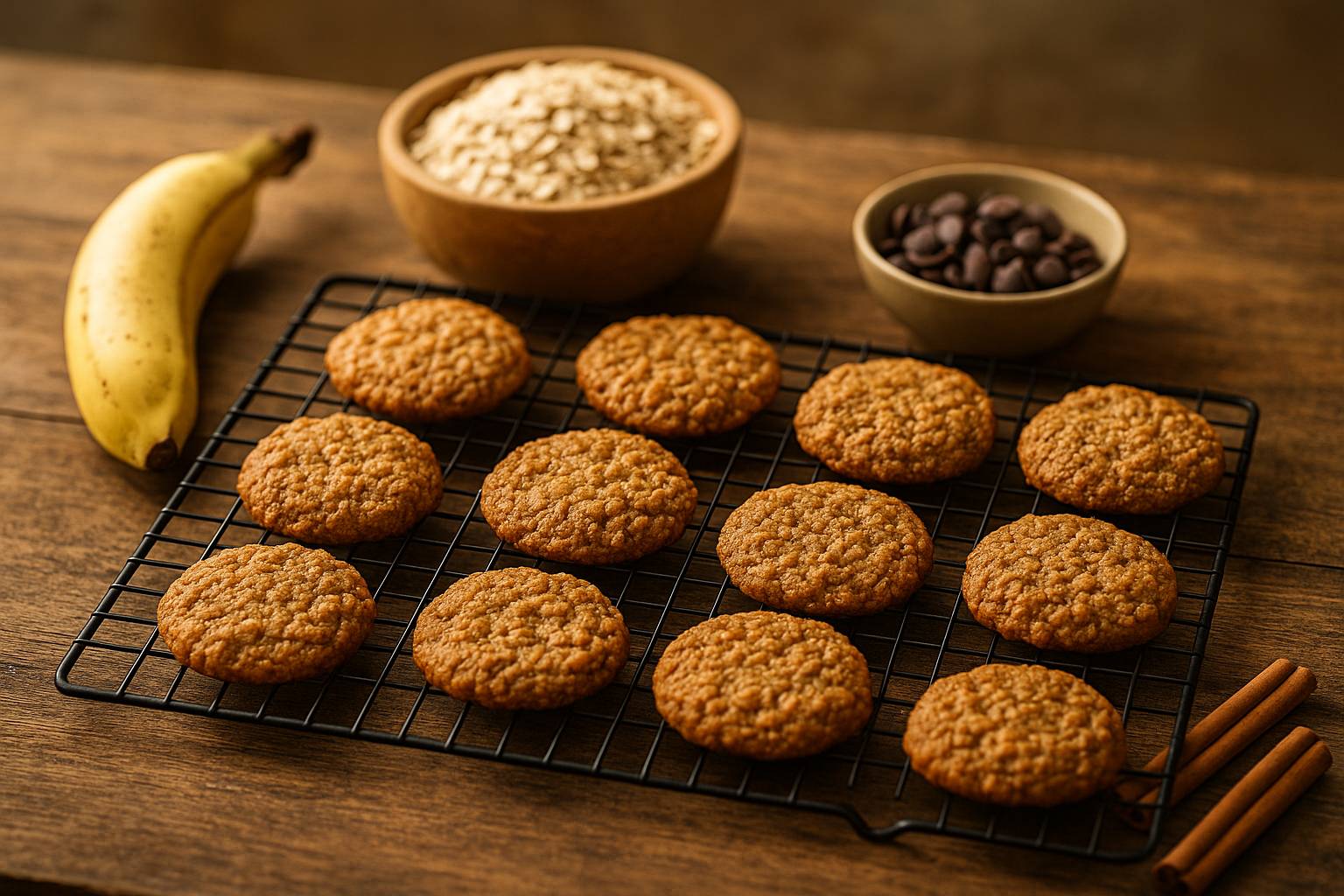 Galletas de avena sin azúcar para una merienda saciante
