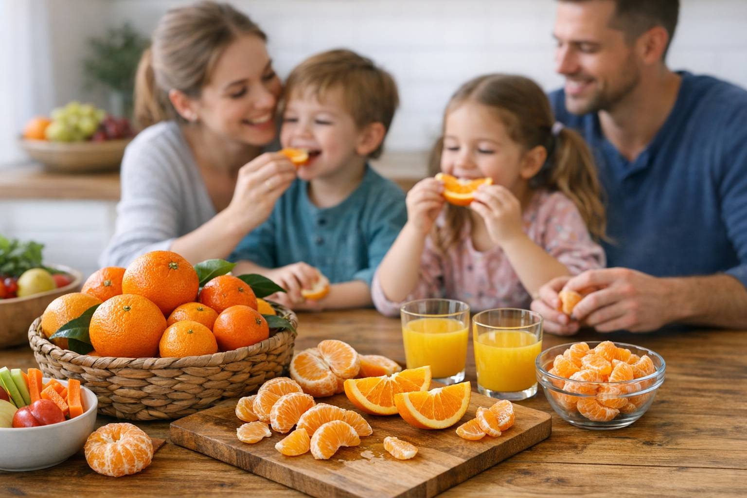 Naranja Y Mandarina En La Alimentacion Familiar Como Conseguir Que Los Ninos Tom